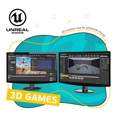 Unreal Engine 4. Игровой движок - КИБЕРшкола программирования для детей, компьютерные курсы для школьников, начинающих и подростков - KIBERone г. Ново-Переделкино