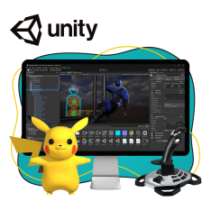 Мир игр на Unity 2D на популярном движке + AI-помощники - КИБЕРшкола программирования для детей, компьютерные курсы для школьников, начинающих и подростков - KIBERone г. Ново-Переделкино