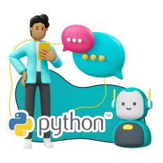 Умный чат-бот на Python - КИБЕРшкола программирования для детей, компьютерные курсы для школьников, начинающих и подростков - KIBERone г. Ново-Переделкино