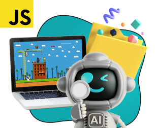 Язык программирования JavaScript + AI. Проектное обучение + геймификация + AI-помощники - КИБЕРшкола программирования для детей, компьютерные курсы для школьников, начинающих и подростков - KIBERone г. Ново-Переделкино